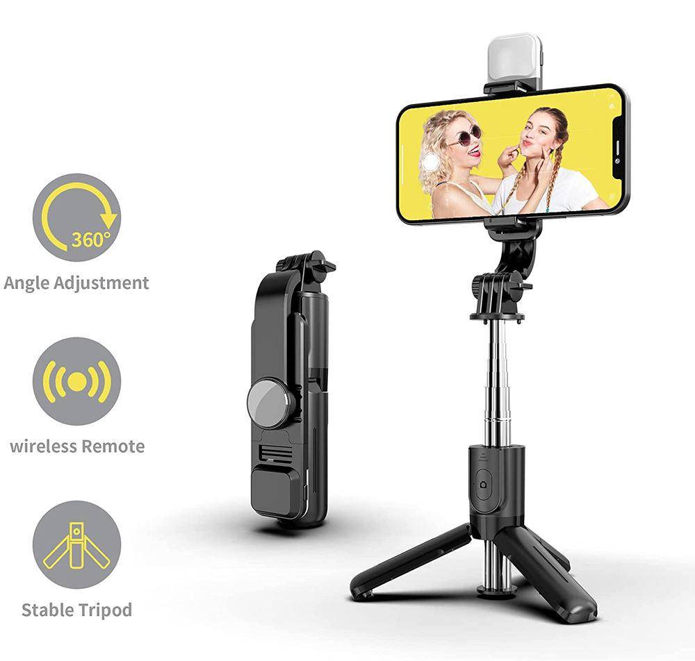 best selfie stick with led light