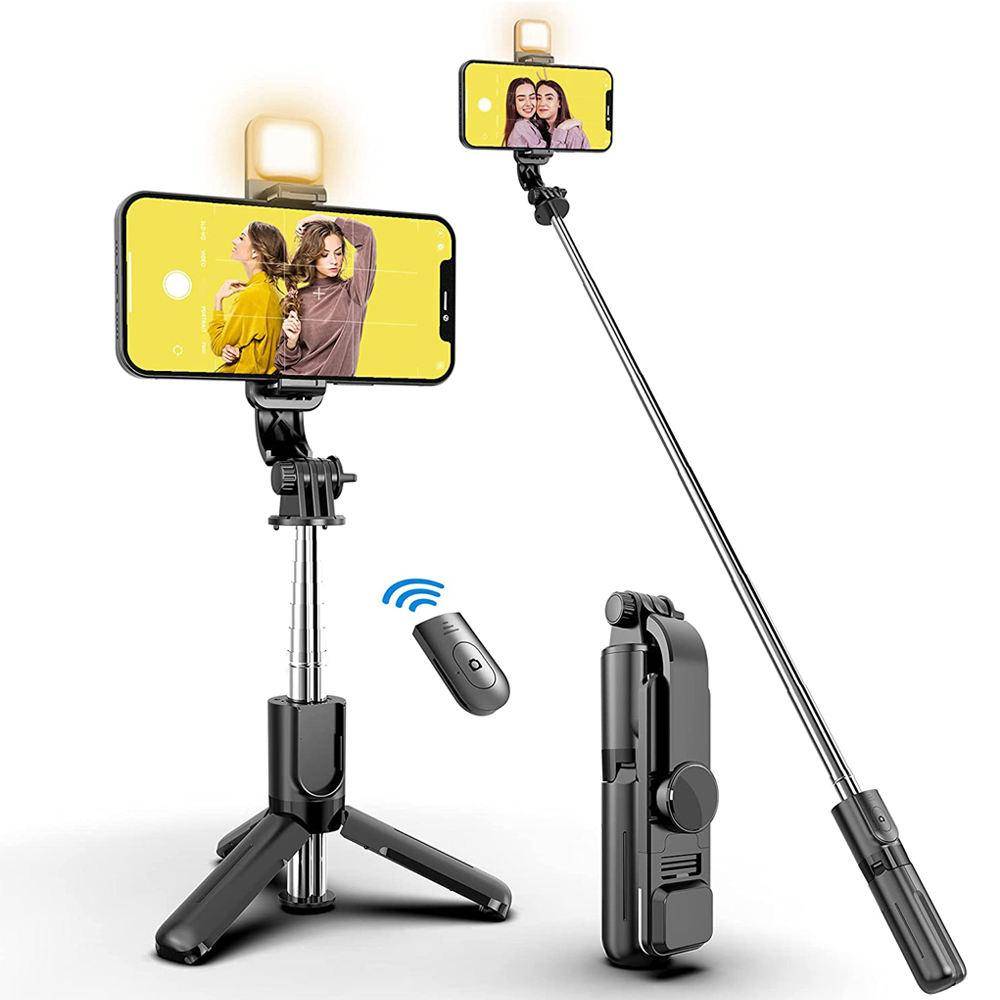 Light Wireless Selfie Stick Remote Control